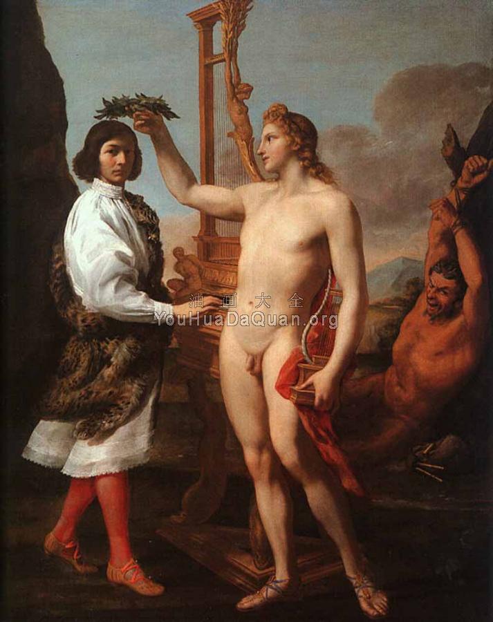 Marcantonio Pasqulini Crowned By Apollo - 安德烈·萨基